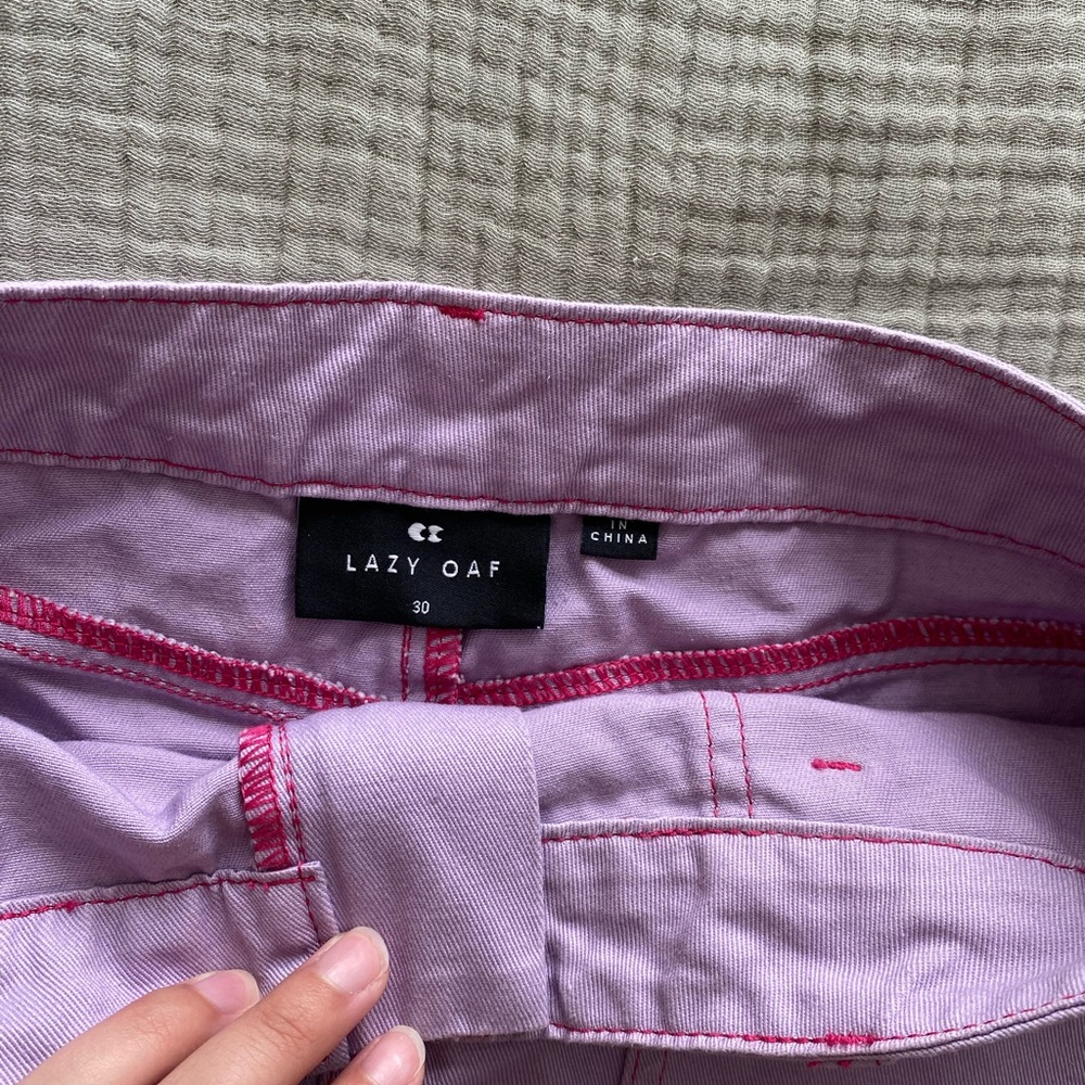 Lazy Oaf Purple Skirt Size 30 Uk Size 8 Us - image 1